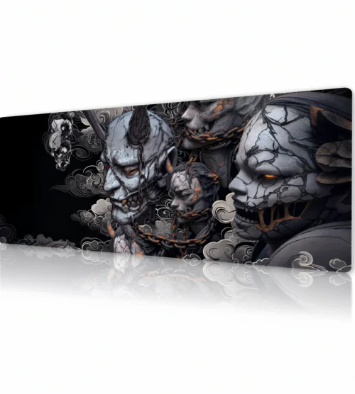 Chained Stone Demons Gaming Mousepad Chained Stone Demons Gaming Mousepad
