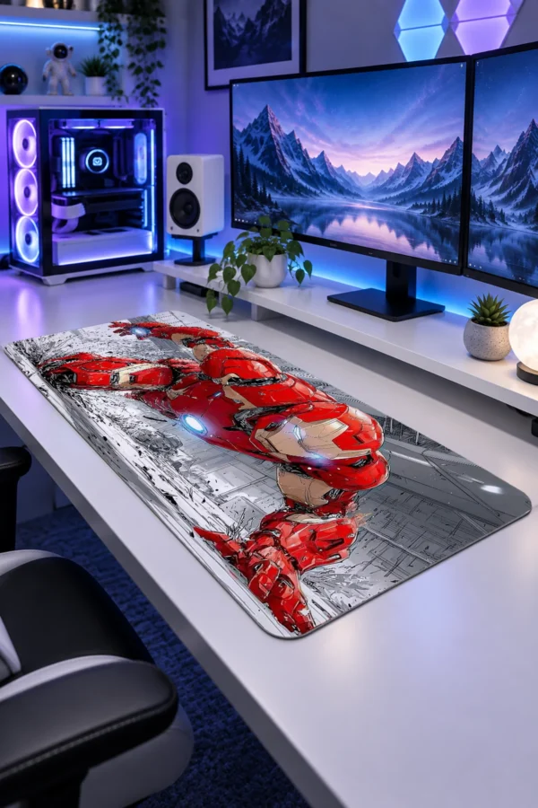Crimson Alloy Strike Gaming Mousepad