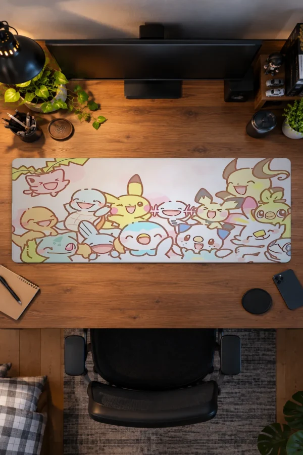 Pastel Doodle Pals Gaming Mousepad Pastel Doodle Pals Gaming Mousepad