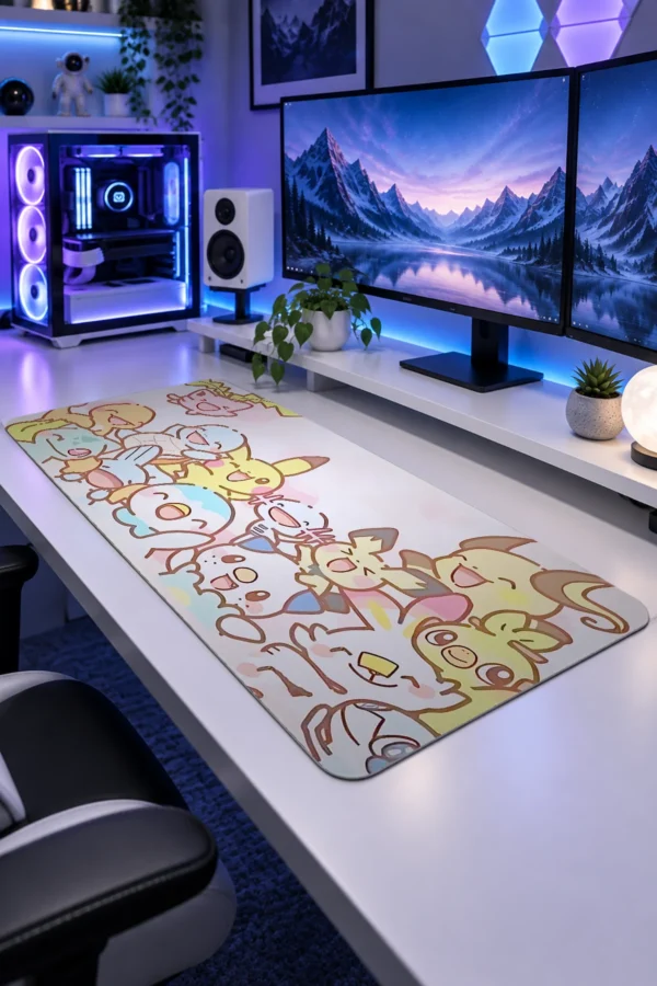 Pastel Doodle Pals Gaming Mousepad Pastel Doodle Pals Gaming Mousepad