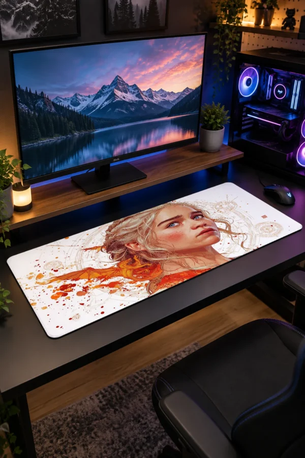 Ember Queen Sketch Gaming Mousepad Ember Queen Sketch Gaming Mousepad