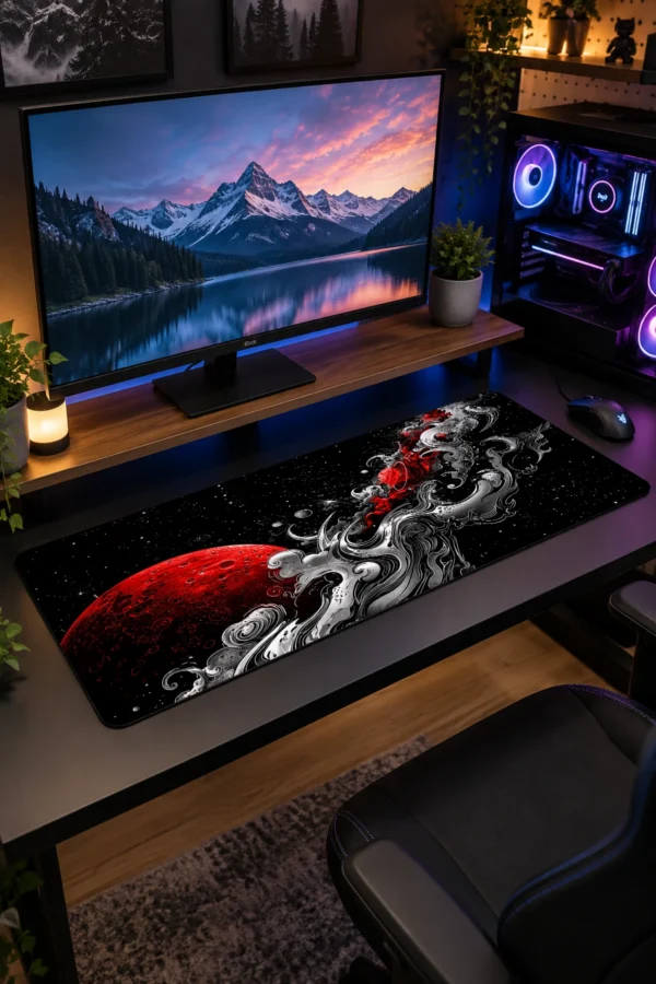 Blood Moon Vapor Gaming Mousepad