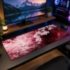 Crimson Blossom Vortex Gaming Mousepad