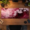 Crimson Blossom Vortex Gaming Mousepad