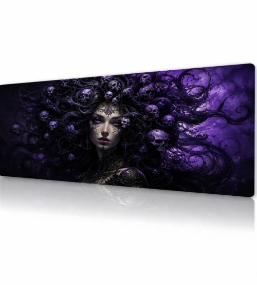 Violet Skull Siren Gaming Mousepad