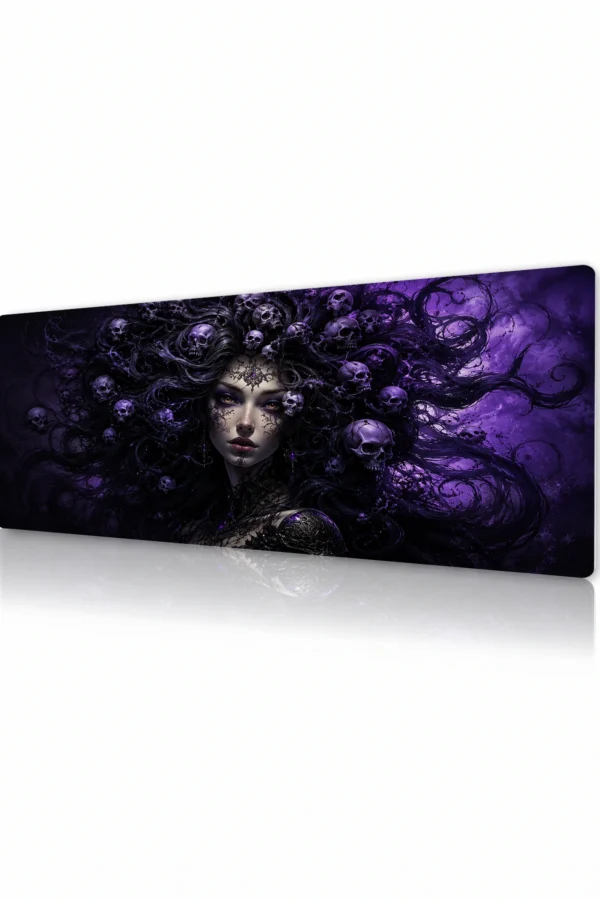 Violet Skull Siren Gaming Mousepad Violet Skull Siren Gaming Mousepad