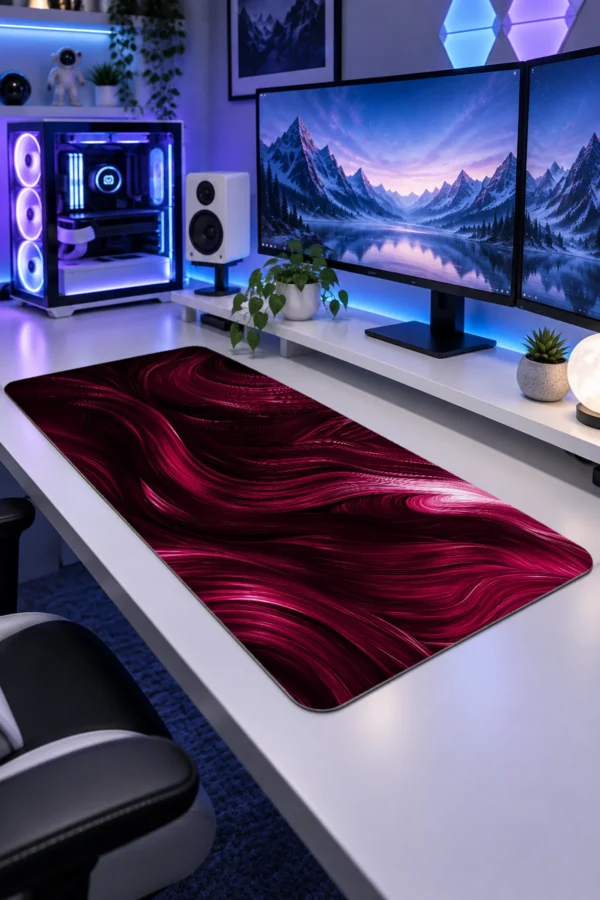 Merlot Silk Flow Gaming Mousepad