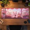 Tulip Market Kitty Gaming Mousepad Tulip Market Kitty Gaming Mousepad