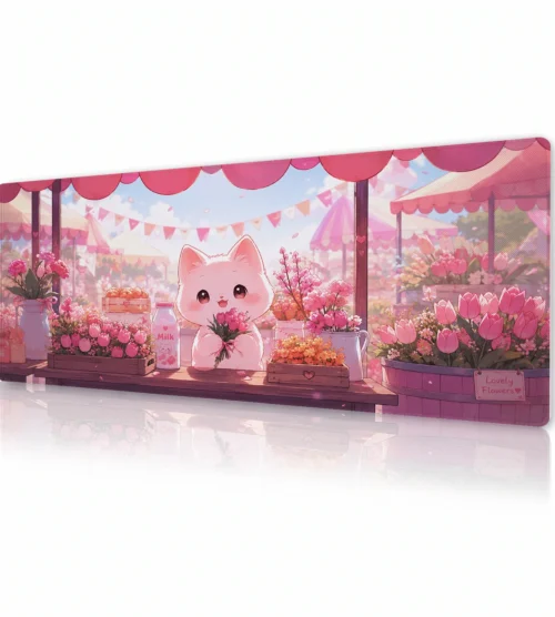 Tulip Market Kitty Gaming Mousepad