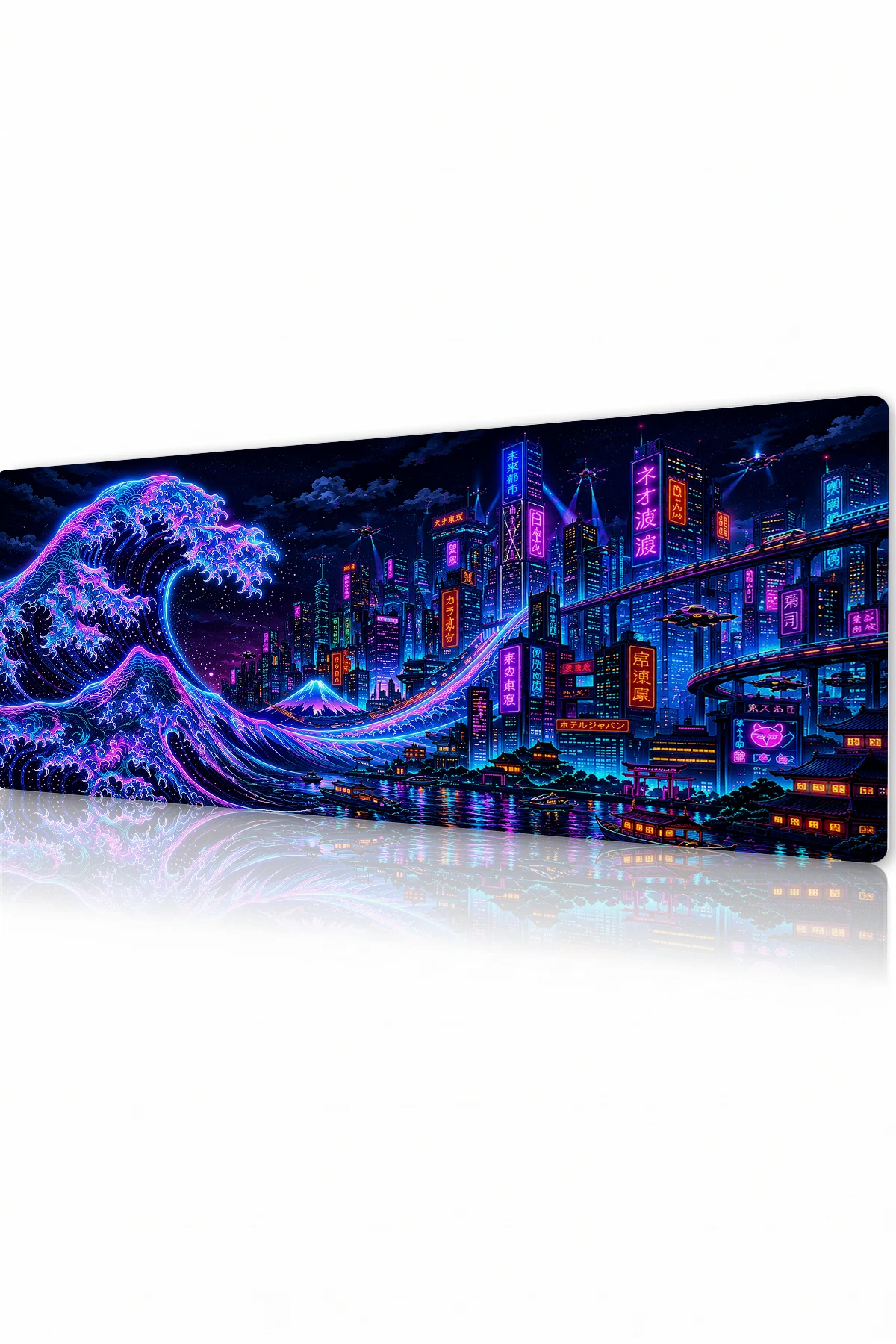 Neon Tide Metropolis Gaming Mousepad Neon Tide Metropolis Gaming Mousepad
