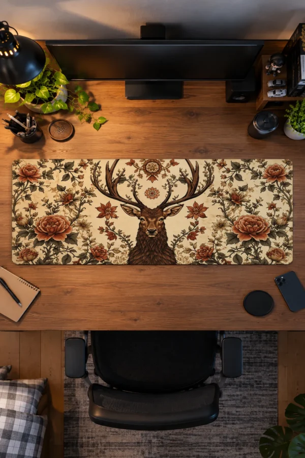 Antler Bloom Gaming Mousepad