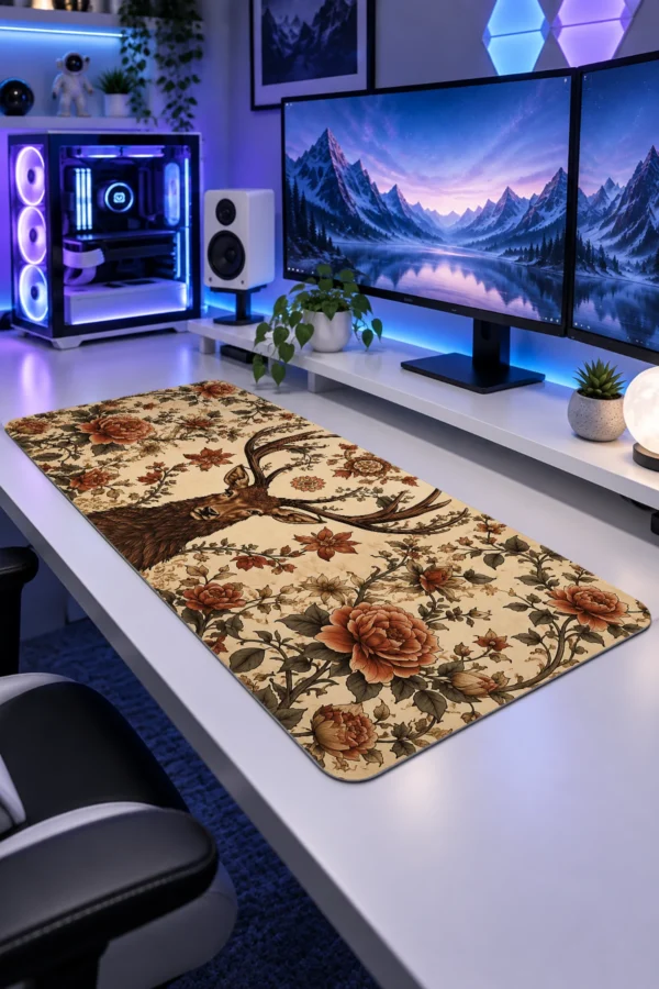Antler Bloom Gaming Mousepad