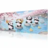 Panda Blossom Stream Gaming Mousepad Panda Blossom Stream Gaming Mousepad