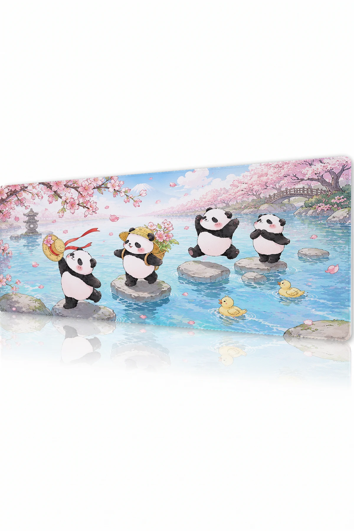 Panda Blossom Stream Gaming Mousepad Panda Blossom Stream Gaming Mousepad