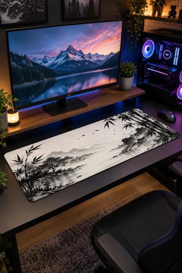 Ink Bamboo Shore Gaming Mousepad Ink Bamboo Shore Gaming Mousepad