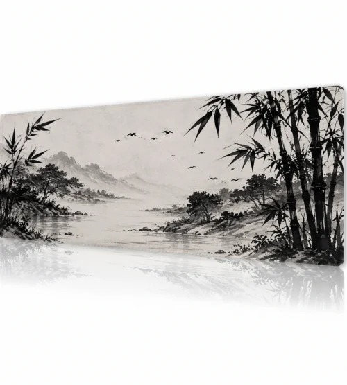 Ink Bamboo Shore Gaming Mousepad