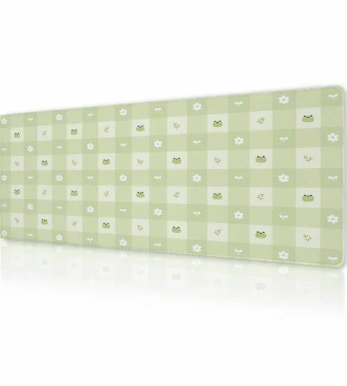 Froggy Gingham Gaming Mousepad