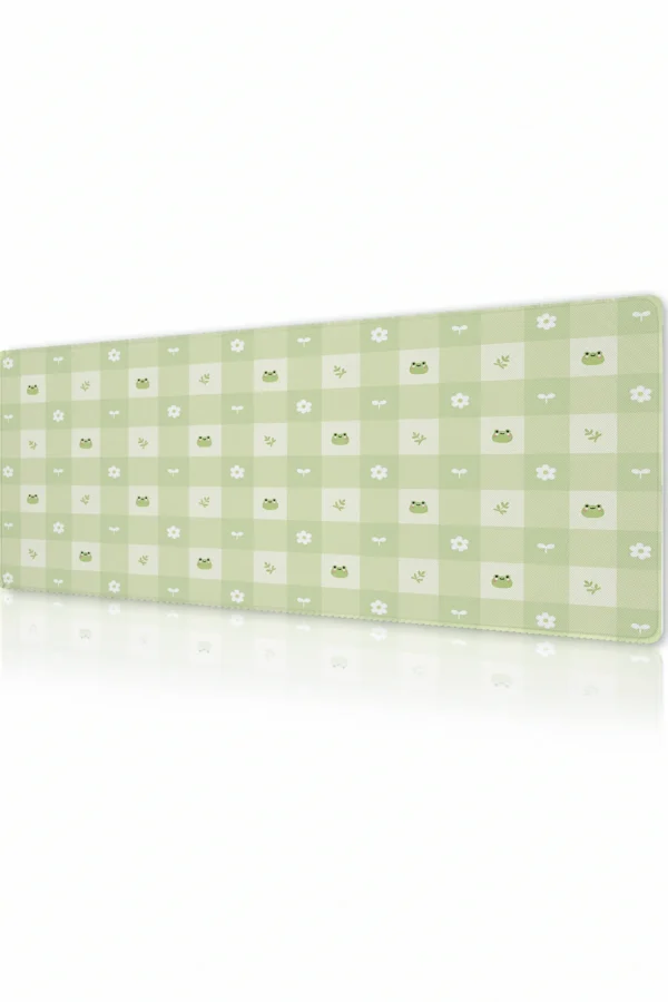 Froggy Gingham Gaming Mousepad