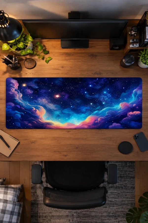 Cosmic Ember Clouds Gaming Mousepad