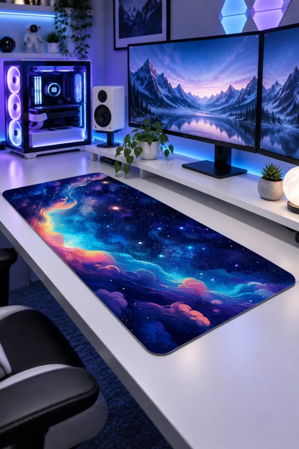 Cosmic Ember Clouds Gaming Mousepad