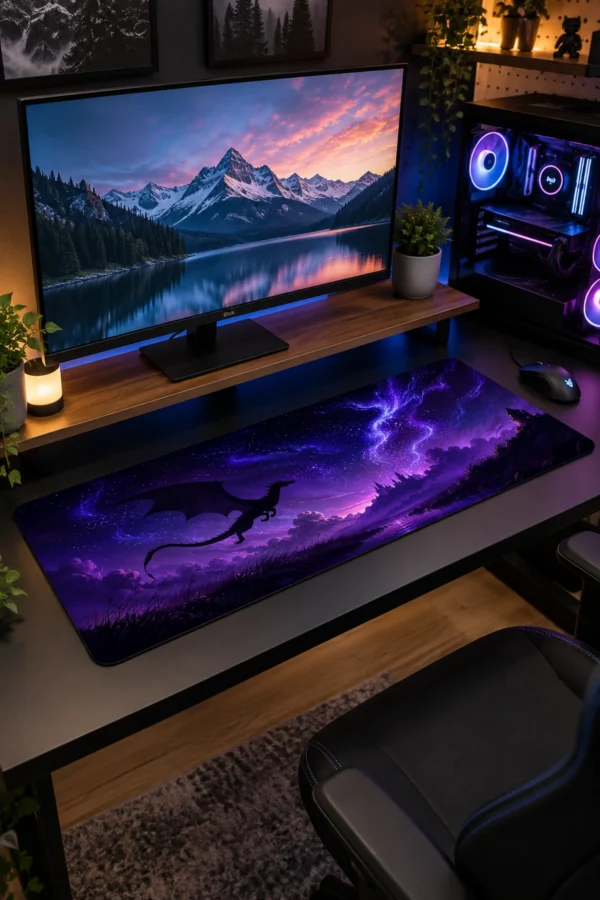 Violet Wyrm Citadel Gaming Mousepad