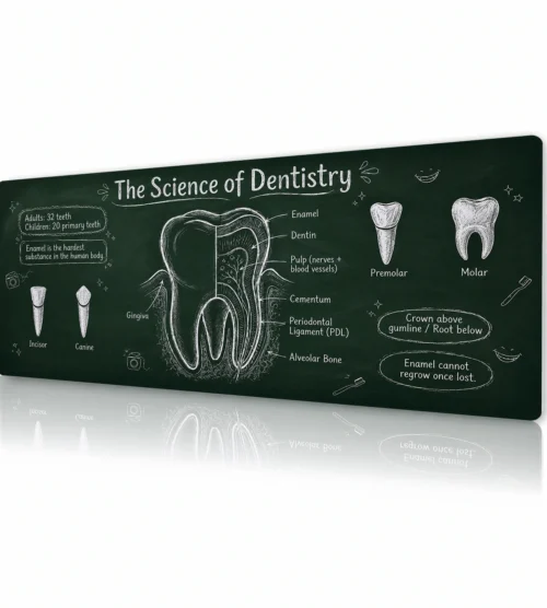 Chalkboard Molar Gaming Mousepad