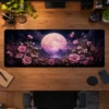 Rose Moon Garden Gaming Mousepad