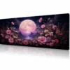 Rose Moon Garden Gaming Mousepad