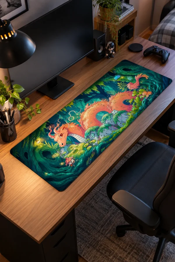 Mossy Wyrmling Gaming Mousepad