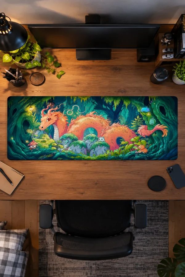 Mossy Wyrmling Gaming Mousepad