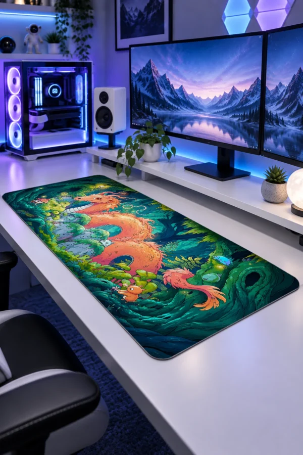 Mossy Wyrmling Gaming Mousepad