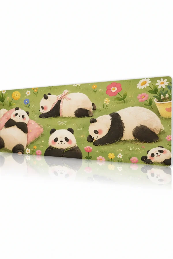 Panda Nap Meadow Gaming Mousepad Panda Nap Meadow Gaming Mousepad