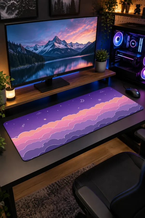 Lilac Dreamscape Gaming Mousepad Lilac Dreamscape Gaming Mousepad