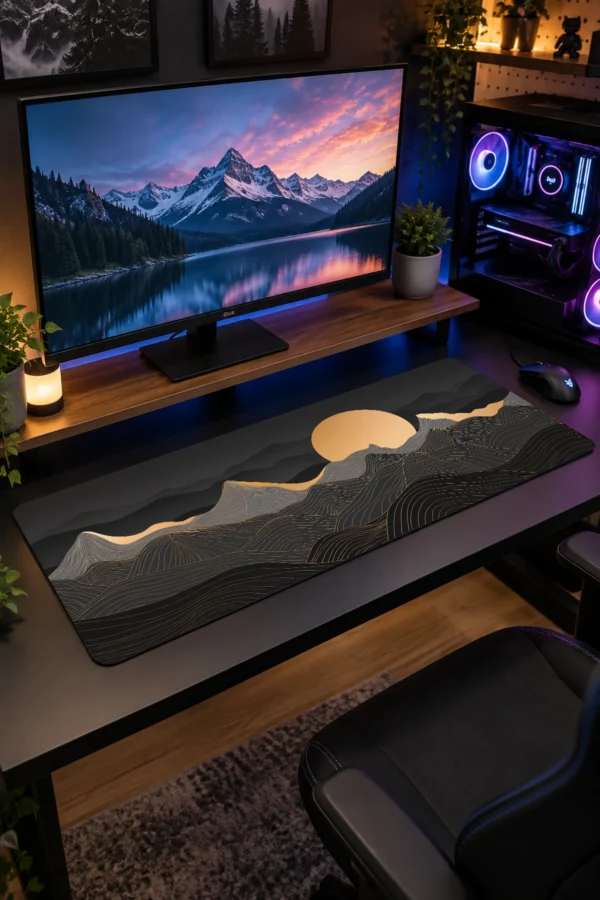 Gilded Summit Gaming Mousepad