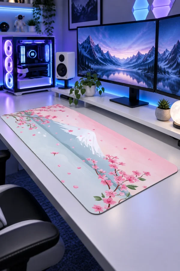 Blossom Lake Peak Gaming Mousepad