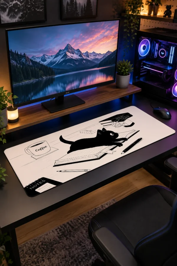 Bookish Shadow Gaming Mousepad