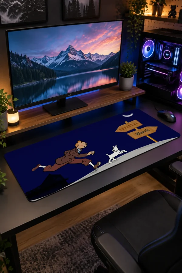 Midnight Signpost Gaming Mousepad