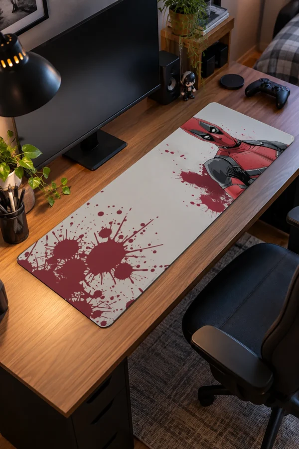 Crimson Splatter Gaming Mousepad