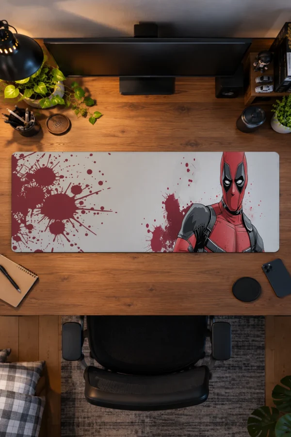 Crimson Splatter Gaming Mousepad
