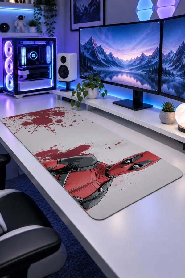 Crimson Splatter Gaming Mousepad