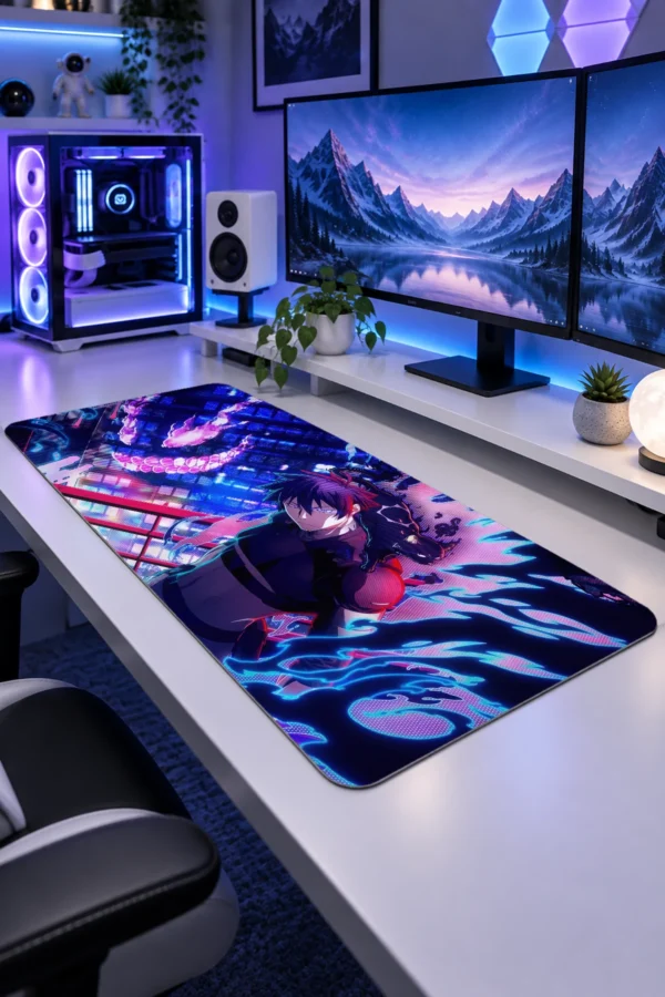 Violet Hellfire Gaming Mousepad Violet Hellfire Gaming Mousepad