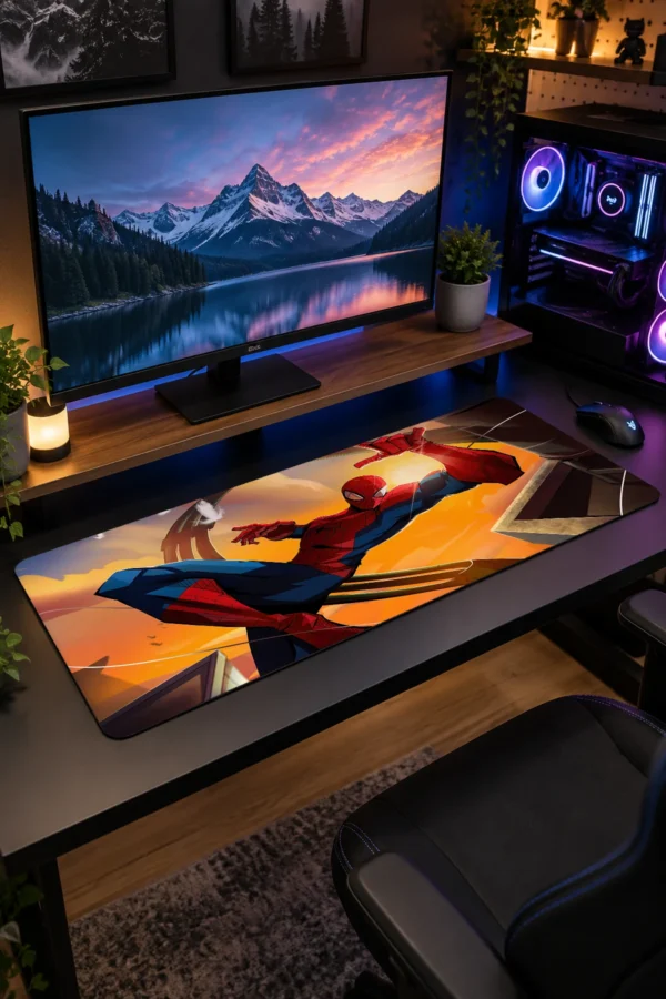 Amber Skyline Leap Gaming Mousepad