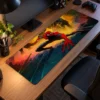 Saffron Sentinel Gaming Mousepad