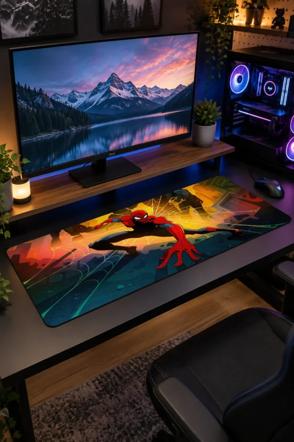 Saffron Sentinel Gaming Mousepad