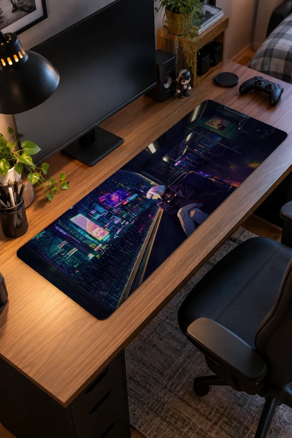 Neon Commute Gaming Mousepad