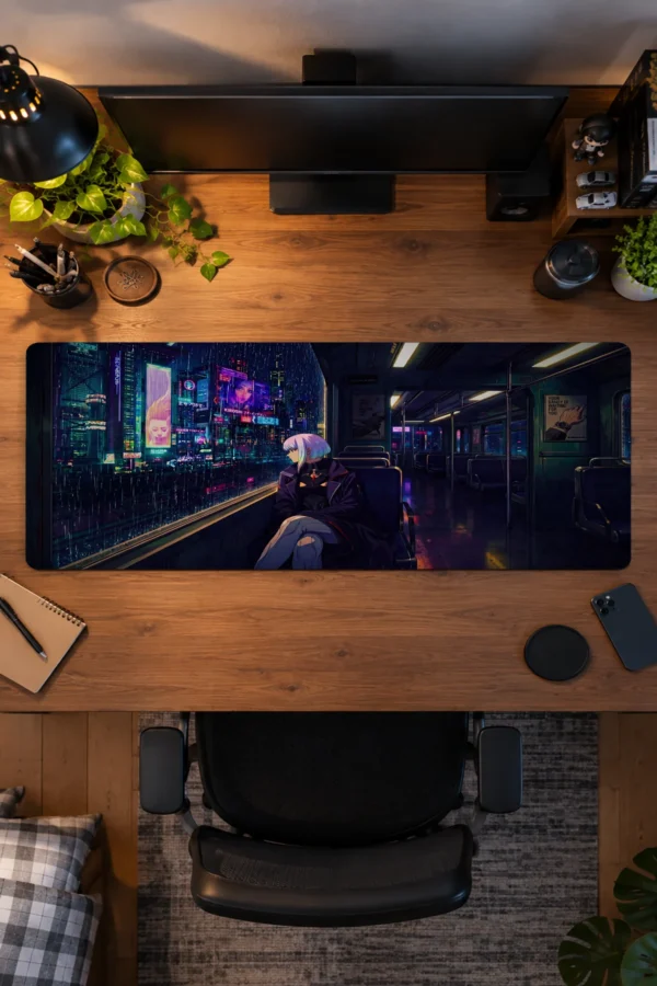 Neon Commute Gaming Mousepad