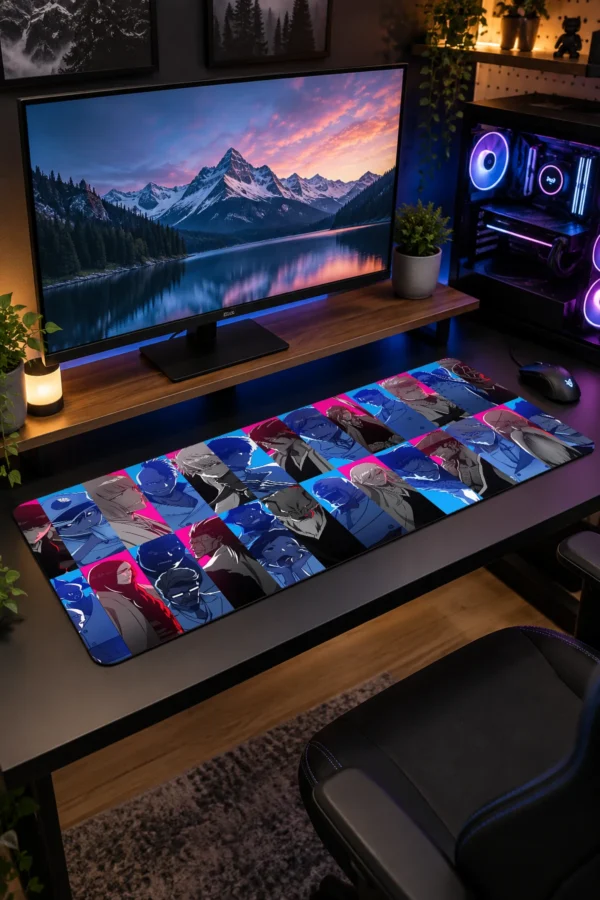 Neon Roster Gaming Mousepad Neon Roster Gaming Mousepad