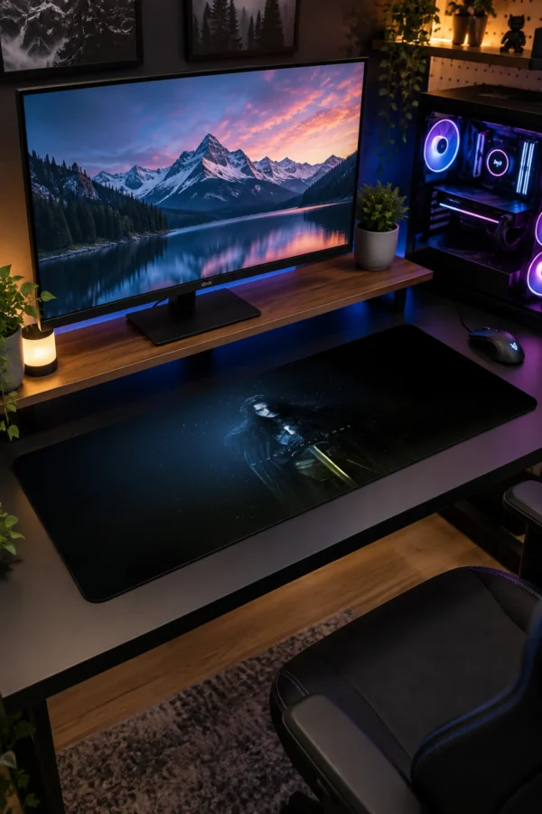 Frostbound Vigil Gaming Mousepad Frostbound Vigil Gaming Mousepad
