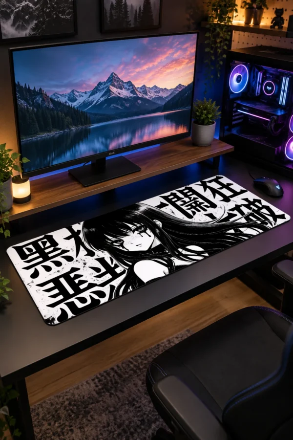 Kanji Requiem Gaming Mousepad