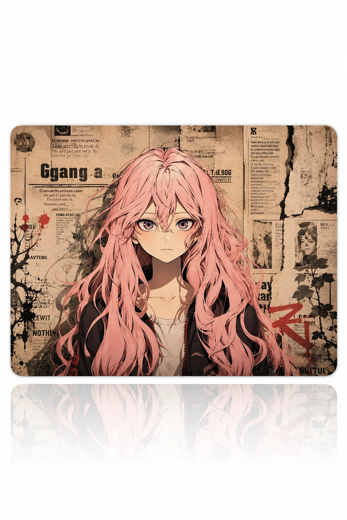 Newsprint Muse Gaming Mousepad